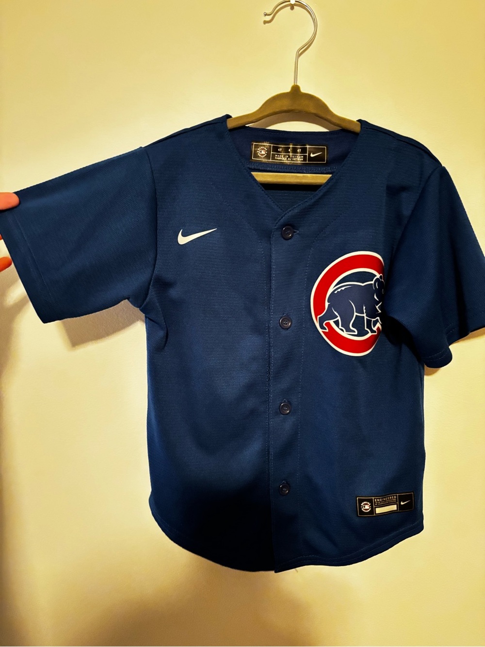 Nike Kids Navy Blue Chicago Cubs Baseball Jersey